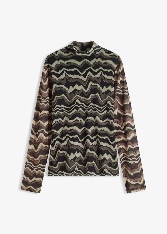 Longsleeve van zacht mesh, bonprix