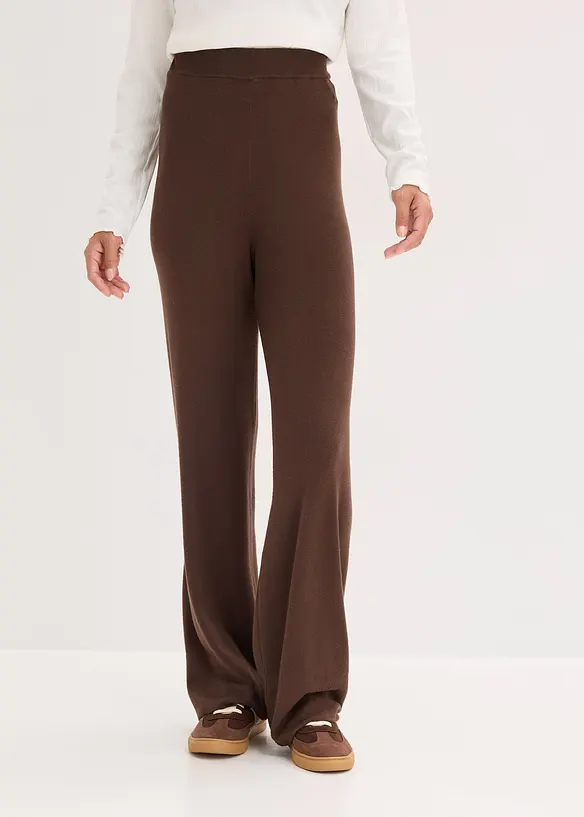 Gebreide broek van een softe viscosemix, bonprix