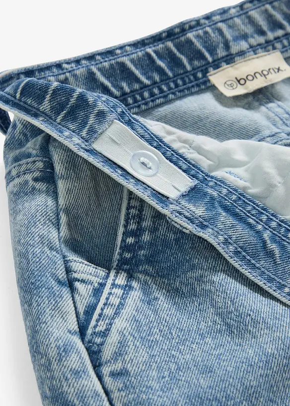 Wijde cargo jeans, mid waist, bonprix