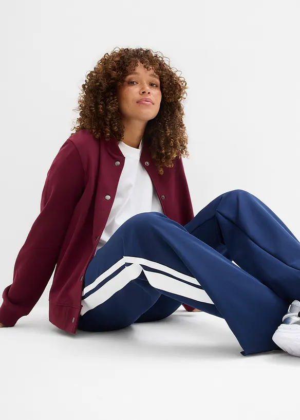 Joggingbroek met sportieve strepen, bonprix