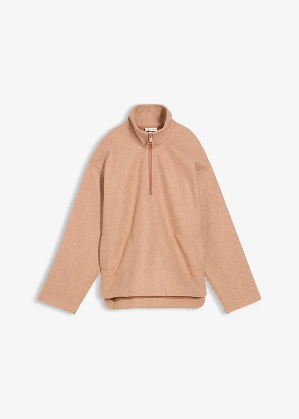 Oversized fleece trui, bonprix