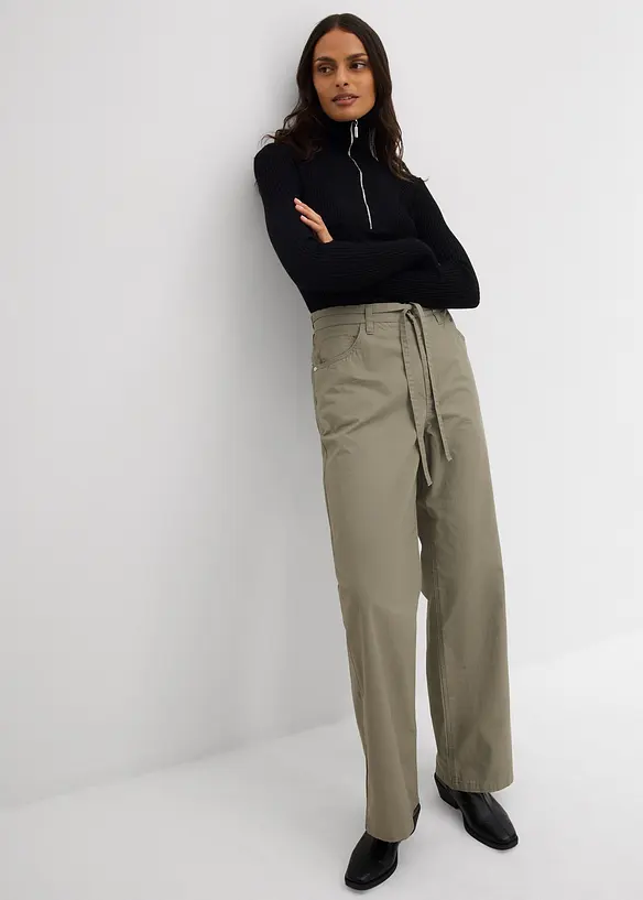 Twill broek van katoen, bonprix