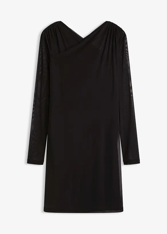 Jersey jurk van mesh, bonprix