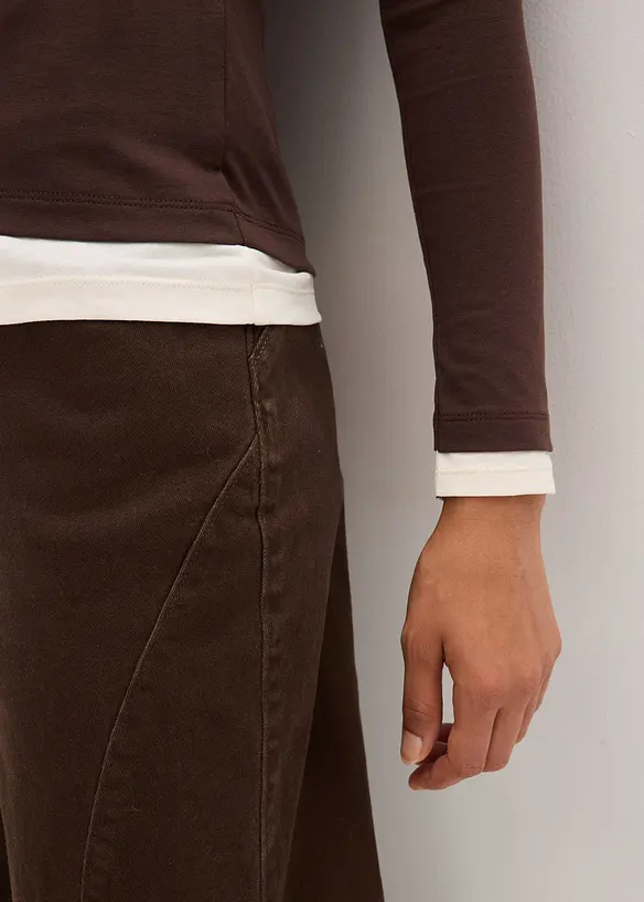 Longsleeve in een katoenmix, bonprix