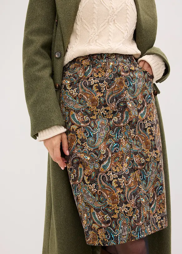 Stretch rok met katoen, bonprix