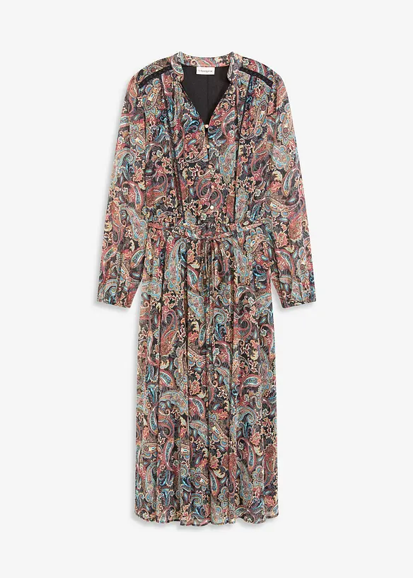 Chiffon jurk met paisley dessin, bonprix