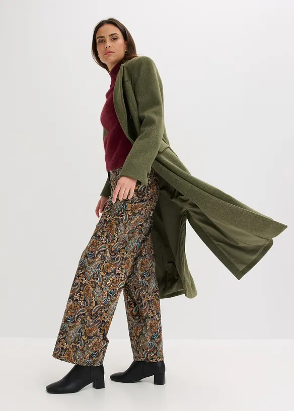 Lange blazerjas met viscose, bonprix