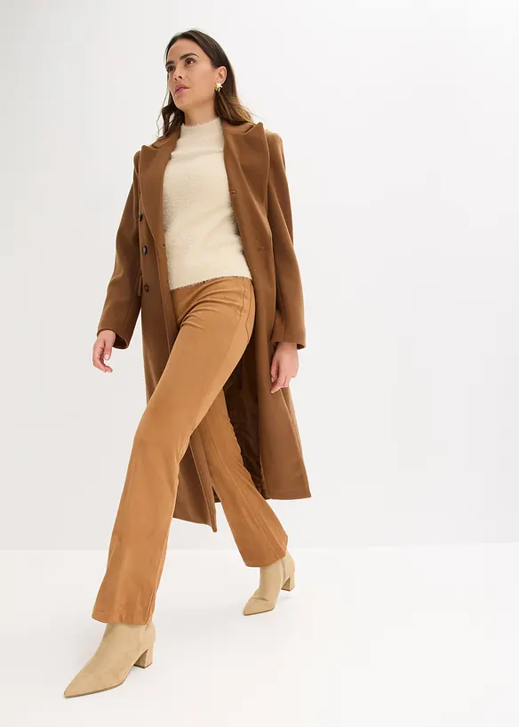 Lange blazerjas met viscose, bonprix