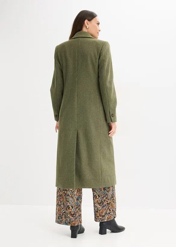 Lange blazerjas met viscose, bonprix