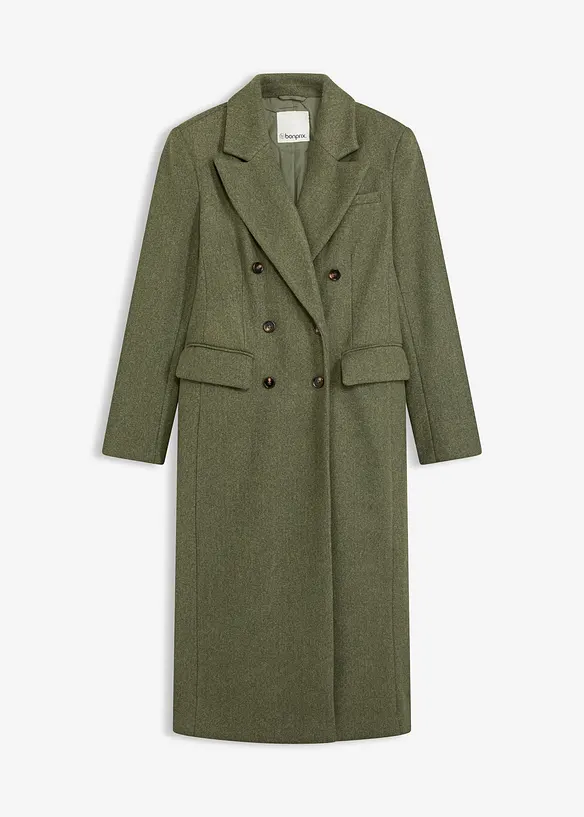 Lange blazerjas met viscose, bonprix