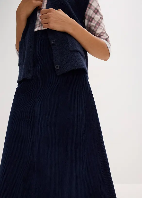 Corduroy midirok, bonprix