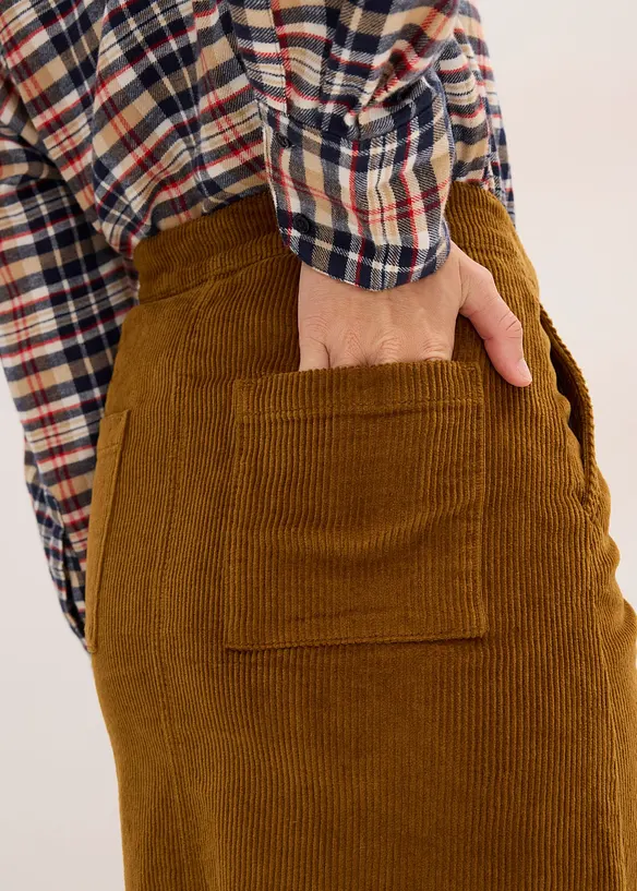 Corduroy midirok, bonprix