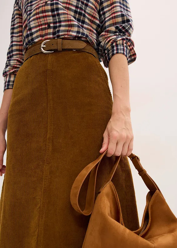 Corduroy midirok, bonprix
