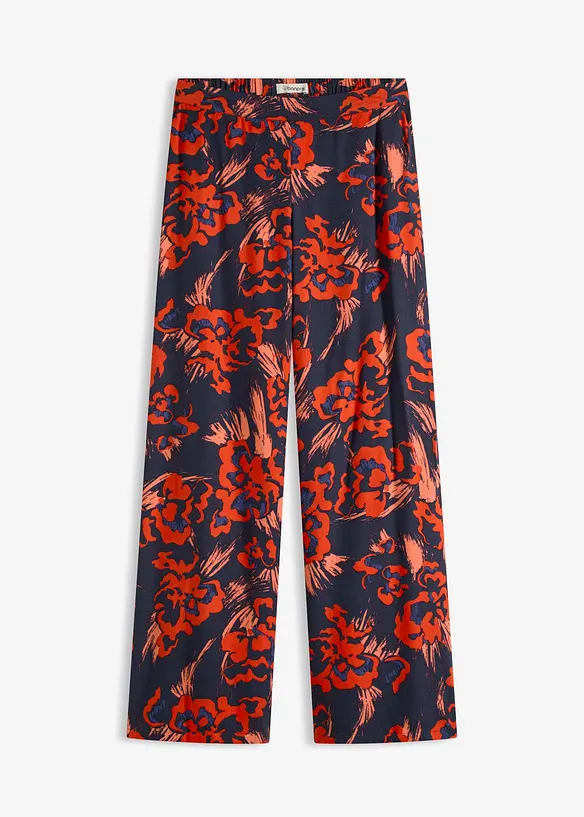 Palazzo broek van lichte viscose-crêpe, bonprix