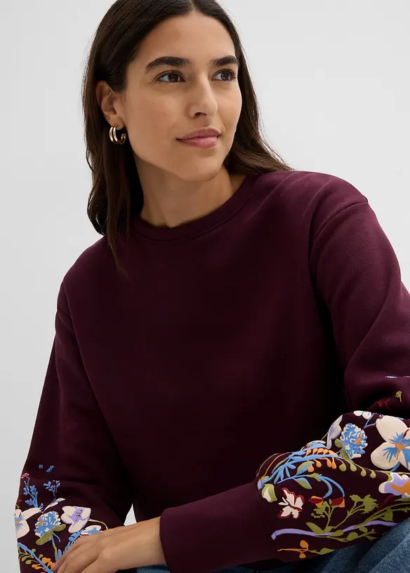 Sweater in een katoenmix, bonprix