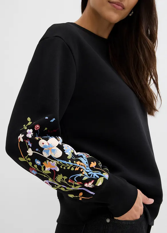 Sweater in een katoenmix, bonprix
