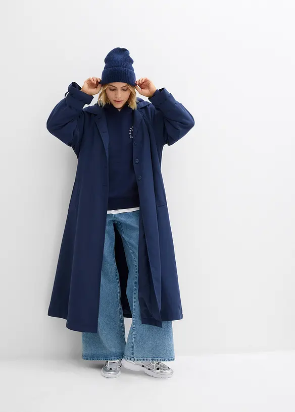 Oversized sweater in een katoenmix, bonprix