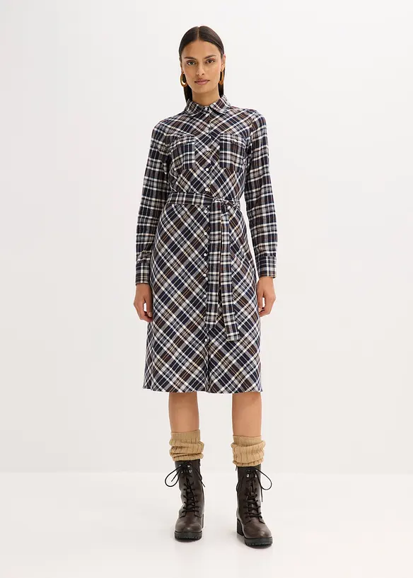 Overhemdjurk van zacht flanel, bonprix