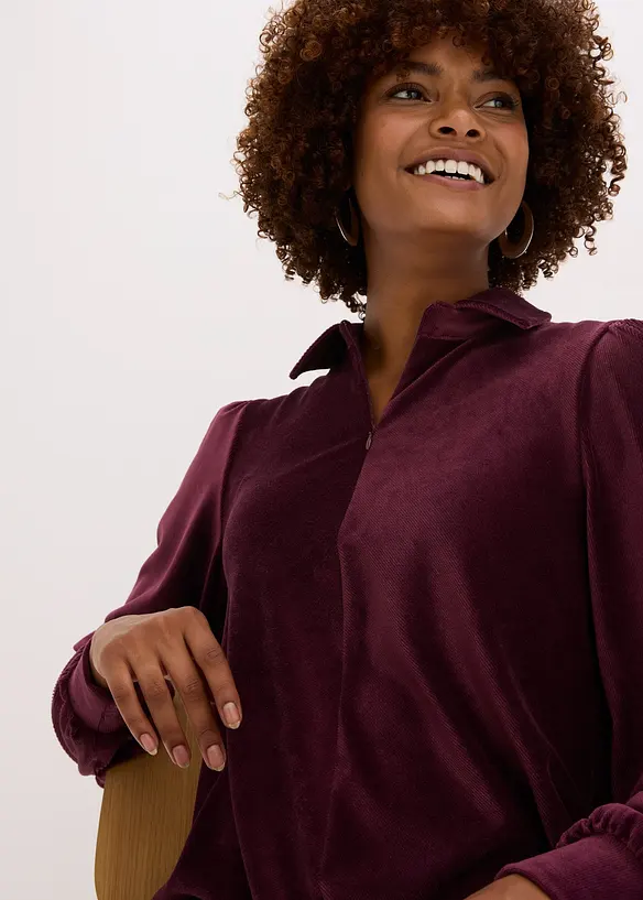 Korte jurk van corduroy, bonprix