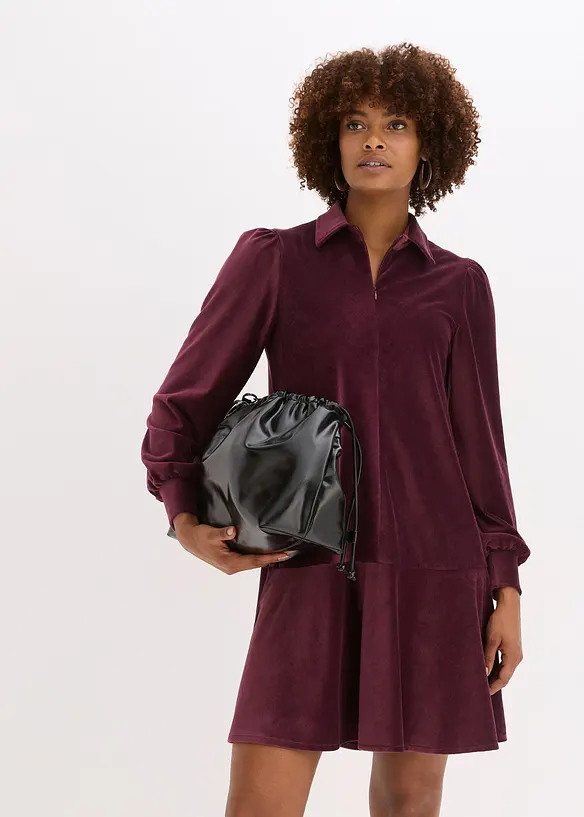 Korte jurk van corduroy, bonprix