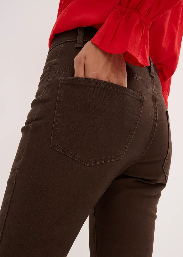 Twill broek van elastische katoenmix, bonprix