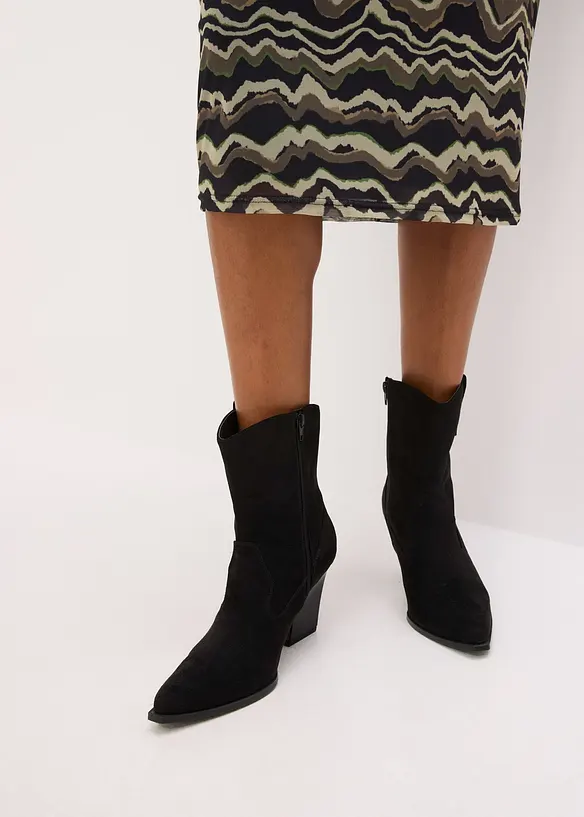 Midi jurk van zacht mesh, bonprix