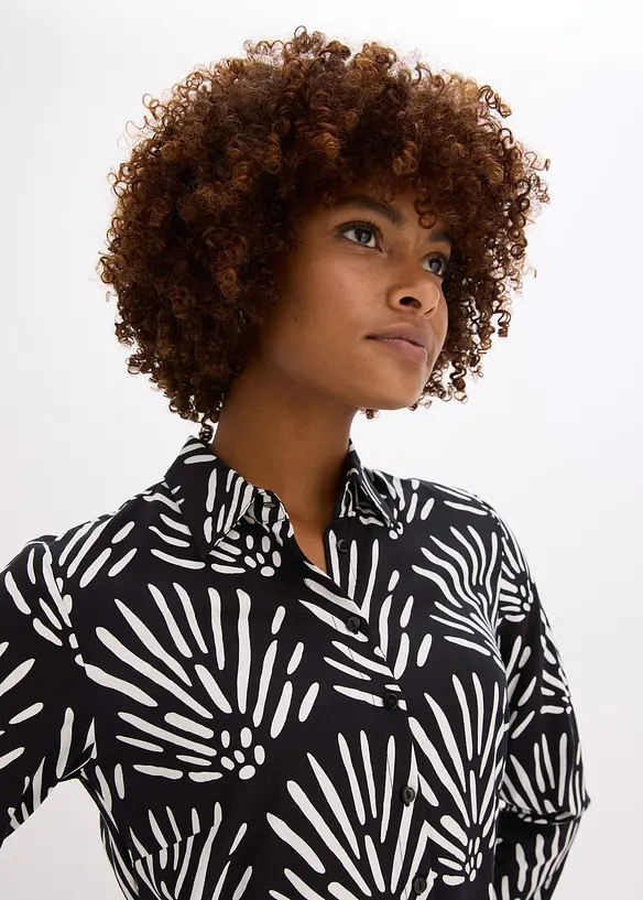 Midi jurk van soepele viscose, bonprix