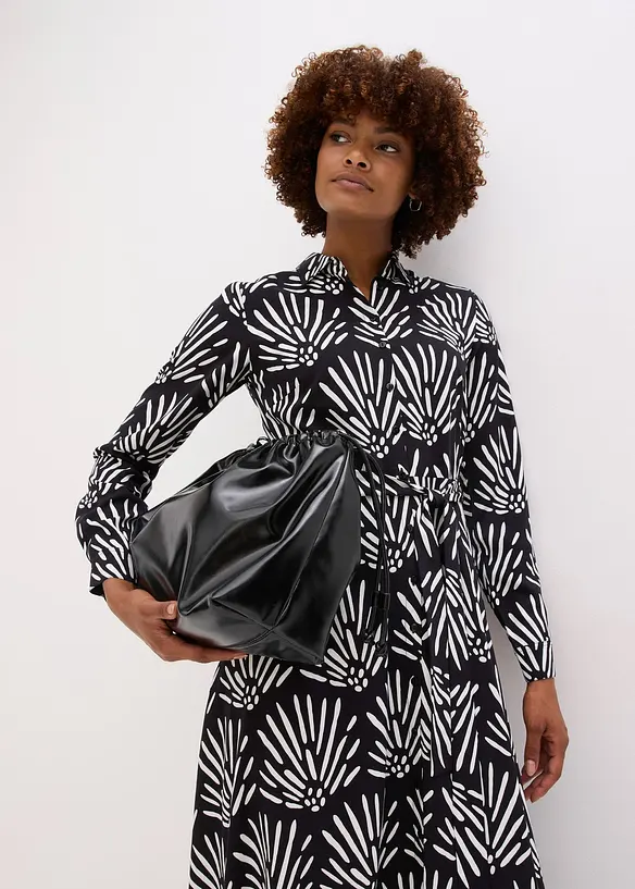 Midi jurk van soepele viscose, bonprix
