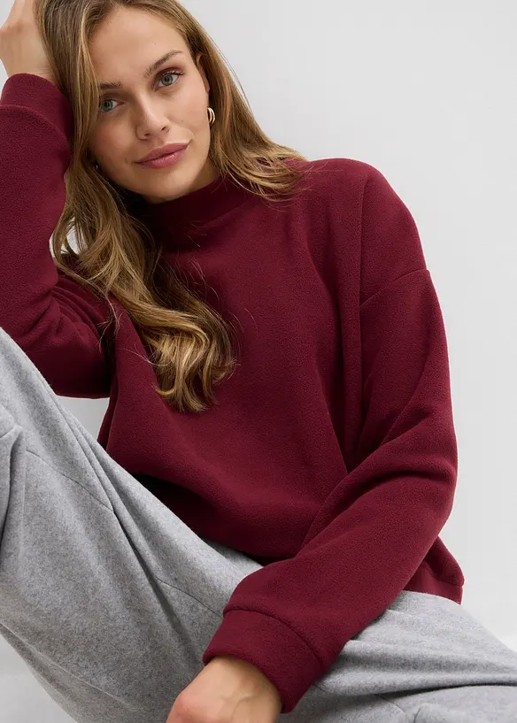 Fleece trui, bonprix