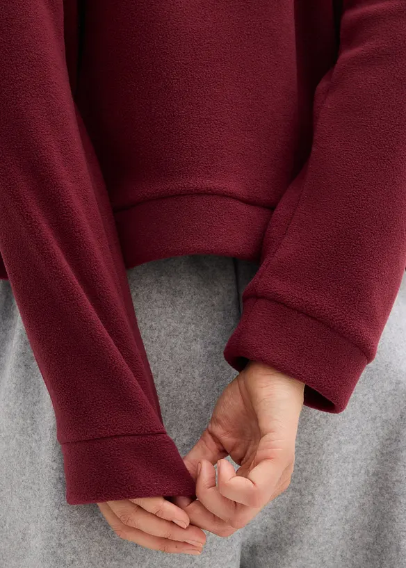Fleece trui, bonprix