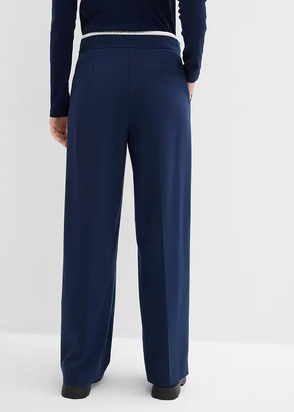 Wijde broek in een viscosemix, bonprix