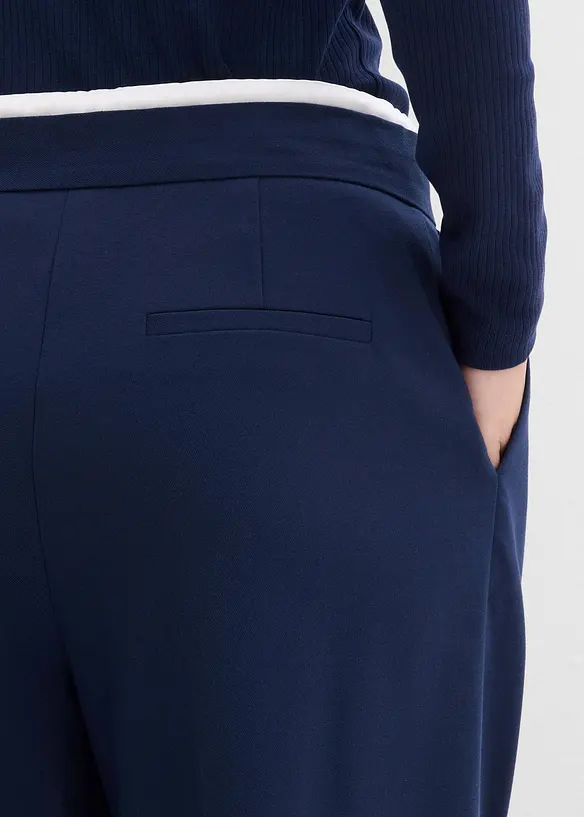Wijde broek in een viscosemix, bonprix