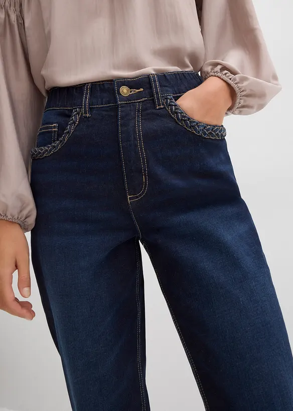 Straight jeans high waist met zakdetails, bonprix