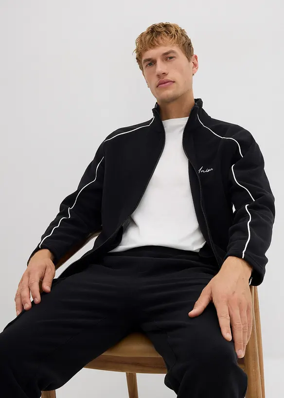Warmende fleece vest met sportieve details, bonprix