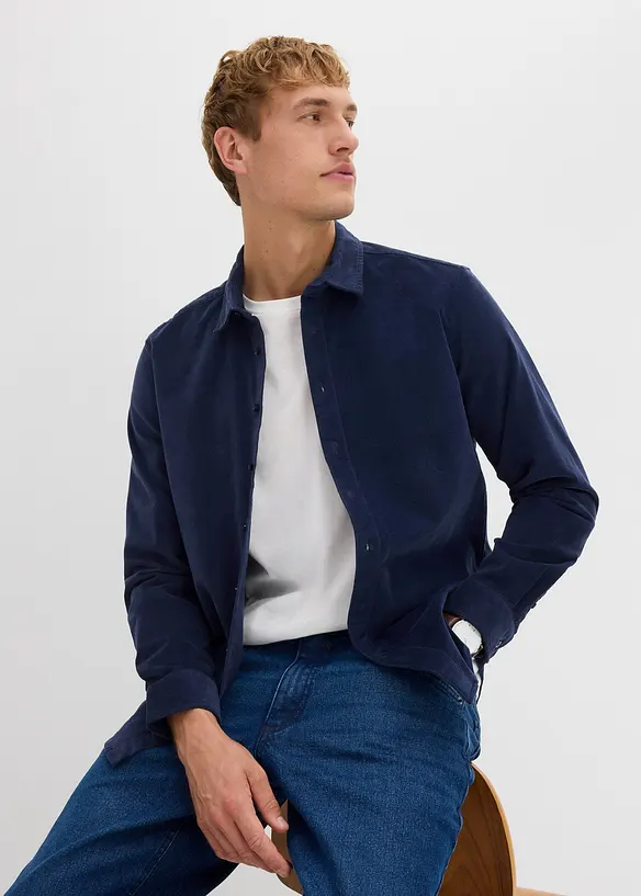 Corduroy overhemd regular fit, bonprix