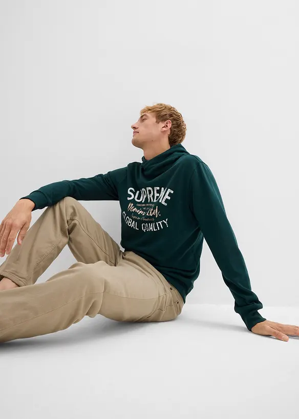 Hoodie in een zachte katoenmix, bonprix
