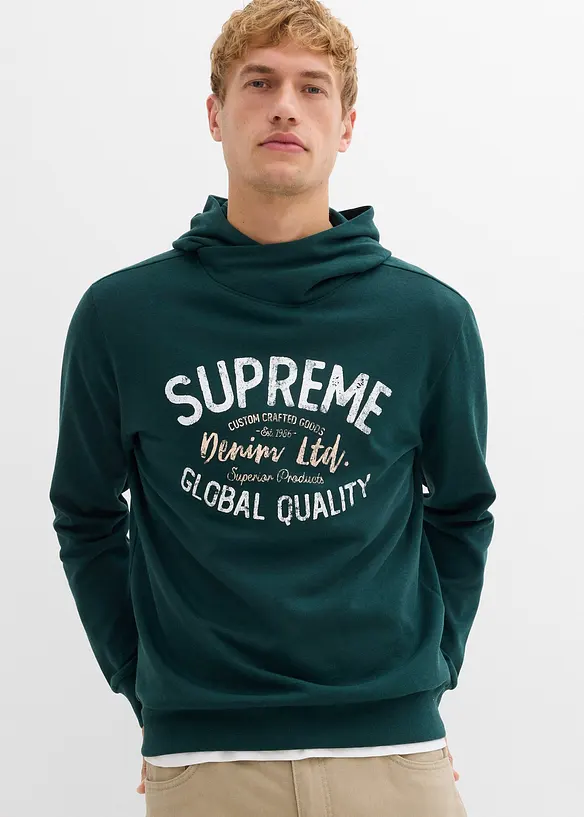 Hoodie in een zachte katoenmix, bonprix