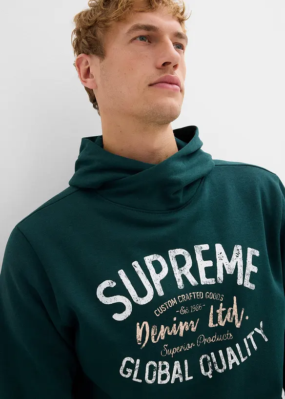 Hoodie in een zachte katoenmix, bonprix