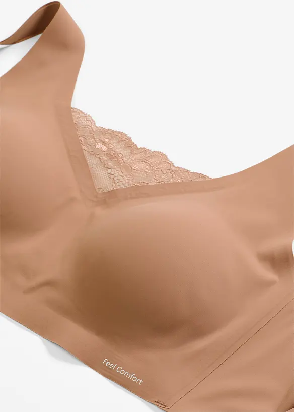 Feel Comfort lasercut bralette met gevulde cups, bonprix