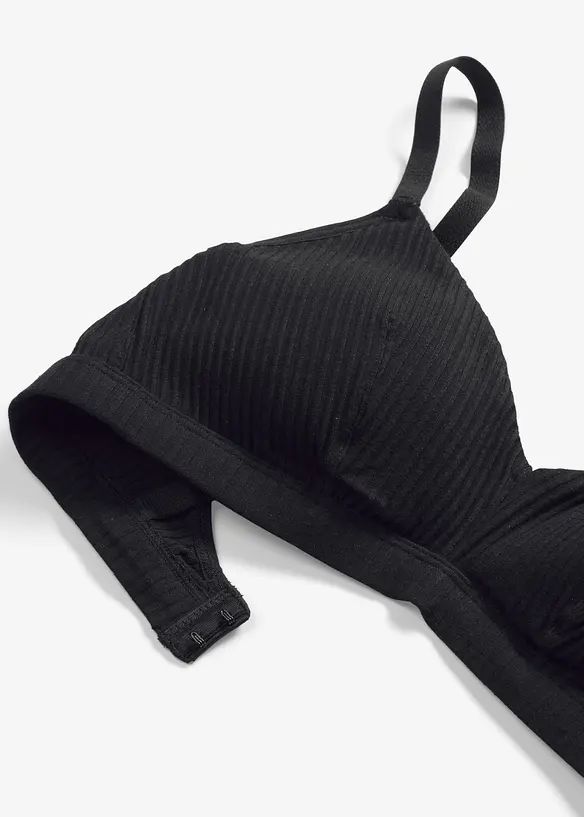 Gewatteerde bralette zonder beugels van biologisch katoen, bonprix