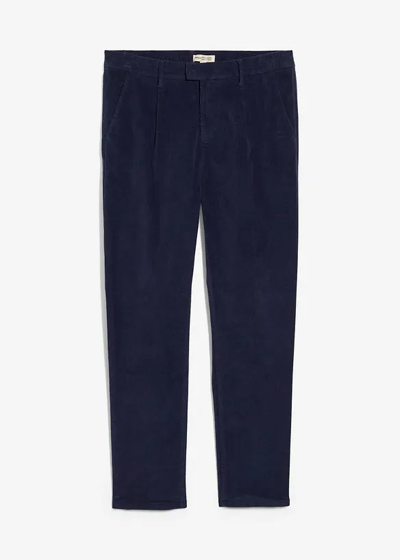 Regular fit stretch corduroy broek met biologisch katoen, tapered, bonprix