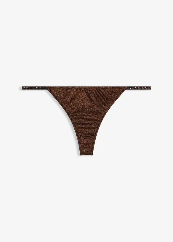 Tanga string van glanzend materiaal, bonprix