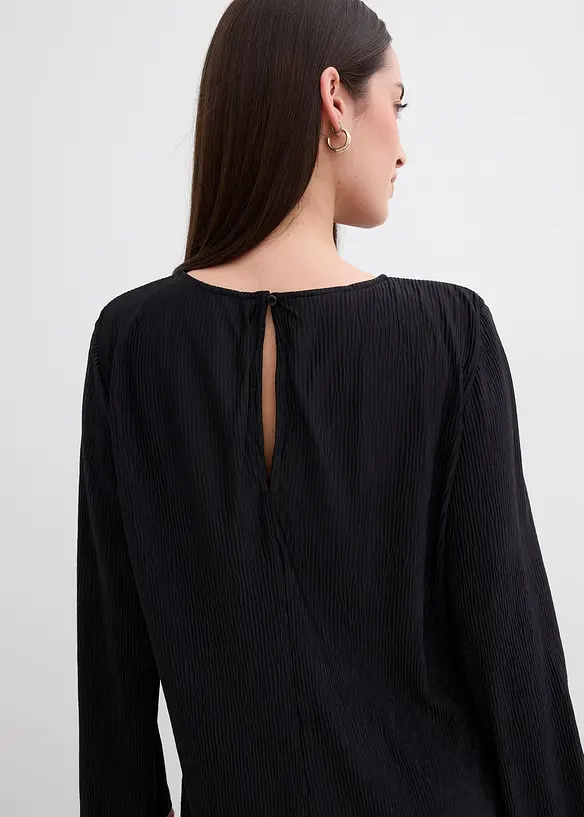 Midi jurk van gestructureerde crinkle, bonprix