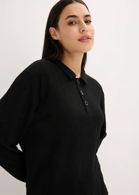 Oversized huispak van zacht ribmateriaal, bonprix