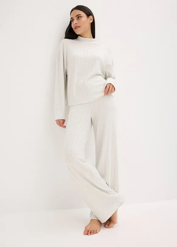 Oversized huispak van zacht ribmateriaal, bonprix