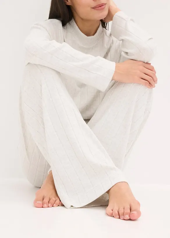 Oversized huispak van zacht ribmateriaal, bonprix