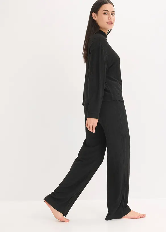 Oversized huispak van zacht ribmateriaal, bonprix