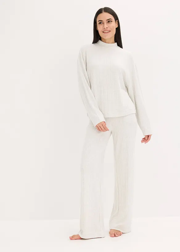 Oversized huispak van zacht ribmateriaal, bonprix
