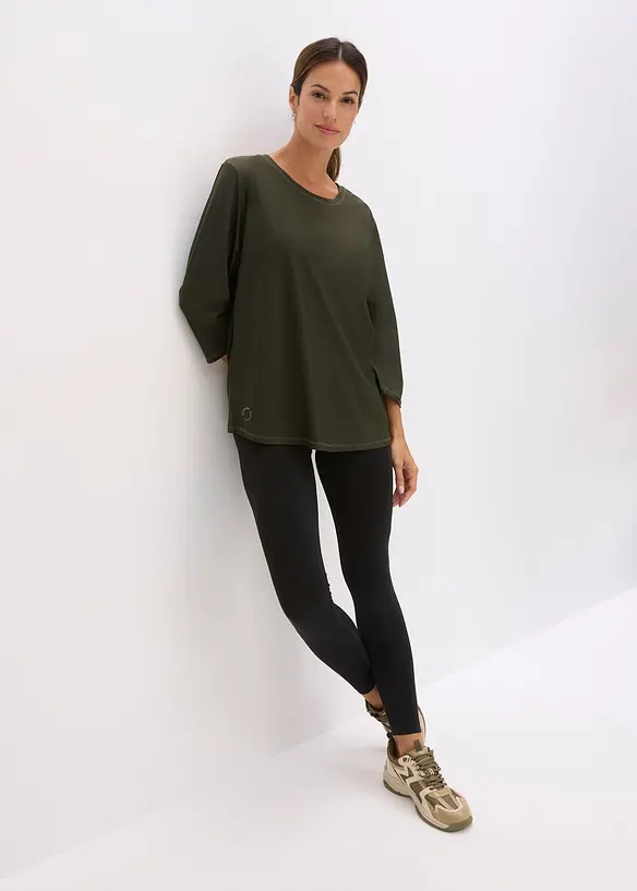 Ultrasoft outdoor shirt met ¾ mouwen, sneldrogend, bonprix