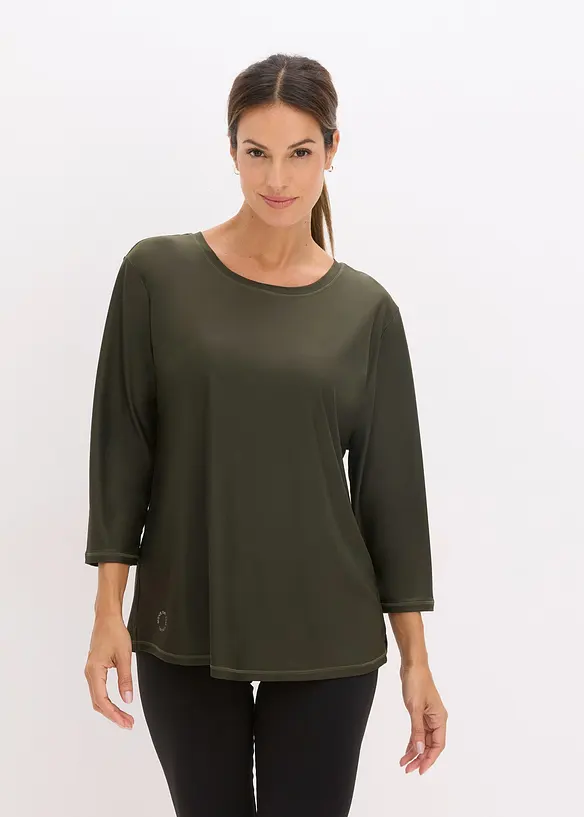 Ultrasoft outdoor shirt met ¾ mouwen, sneldrogend, bonprix
